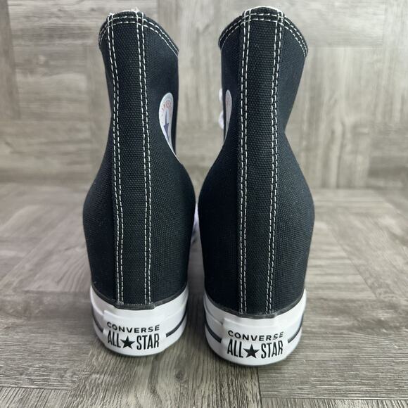 Converse CTAS Classic Wedge Women's size 11 Black White Shoes - Picture 6 of 8